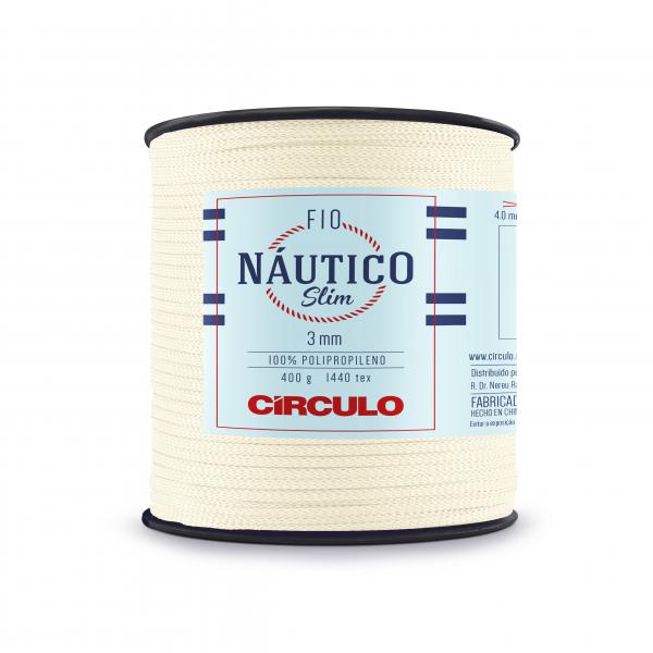 FIO NAUTICO SLIM 3MM - COR 1074 CREME